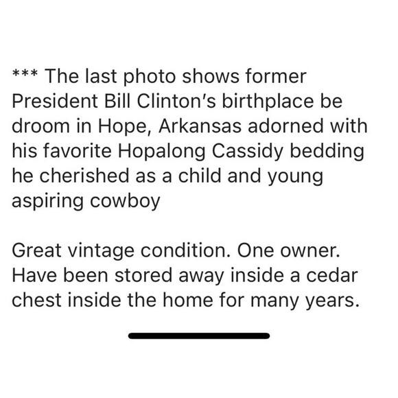 Vintage Hopalong Cassidy Chenille Bedspread “Hoppy” and Horse “Topper” - Picture 13 of 14